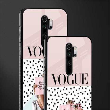 vogue queen glass case for redmi note 8 pro image-2