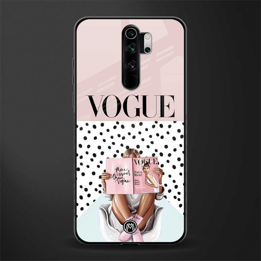 vogue queen glass case for redmi note 8 pro image