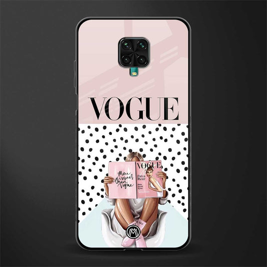 vogue queen glass case for redmi note 9 pro image