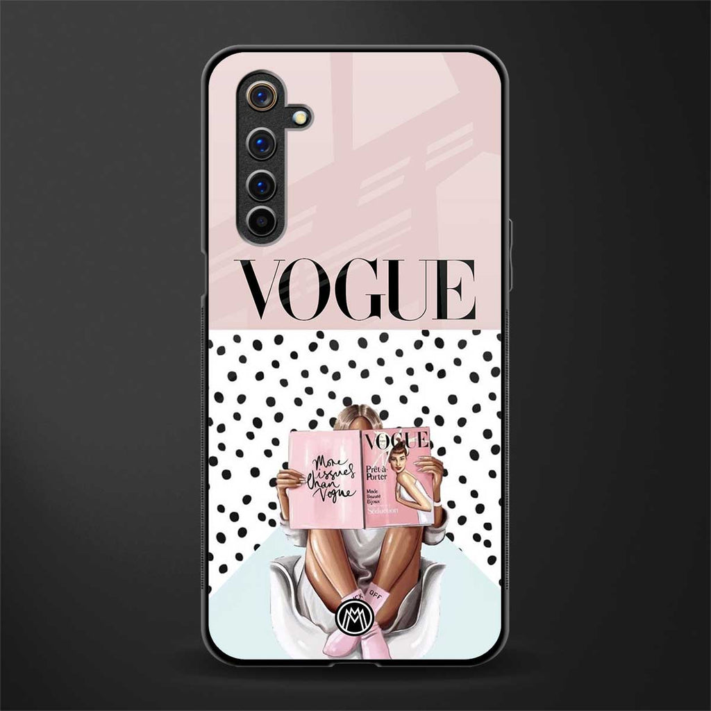 vogue queen glass case for realme 6 image
