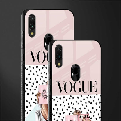 vogue queen glass case for redmi note 7 pro image-2