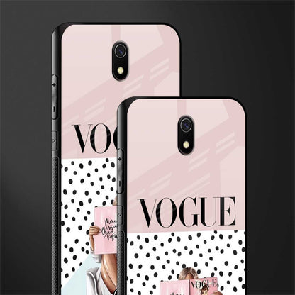 vogue queen glass case for redmi 8a image-2