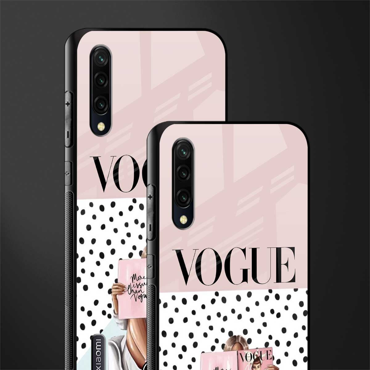 vogue queen glass case for mi a3 redmi a3 image-2