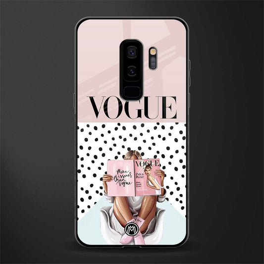 vogue queen glass case for samsung galaxy s9 plus image