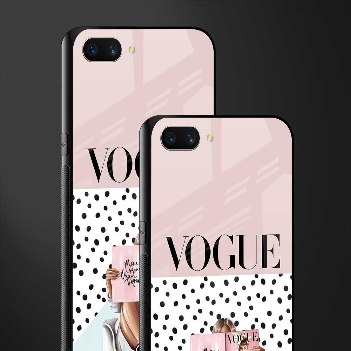 vogue queen glass case for oppo a3s image-2