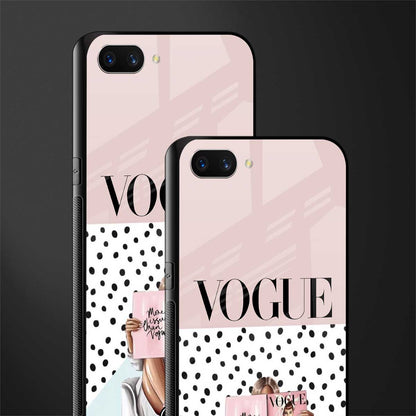 vogue queen glass case for oppo a3s image-2