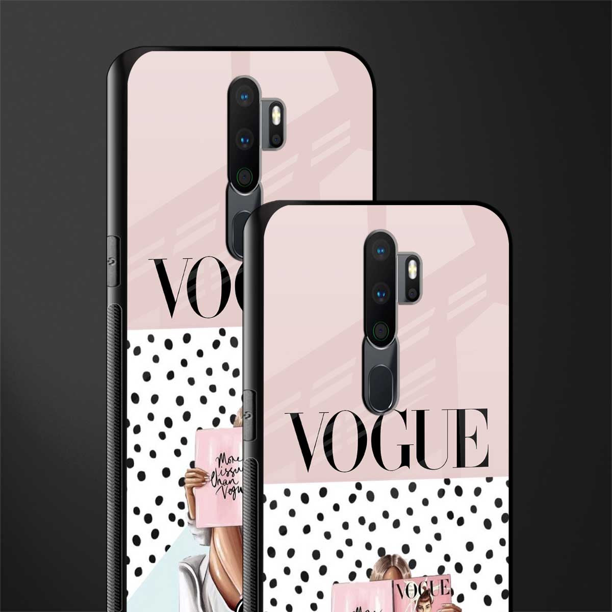 vogue queen glass case for oppo a9 2020 image-2
