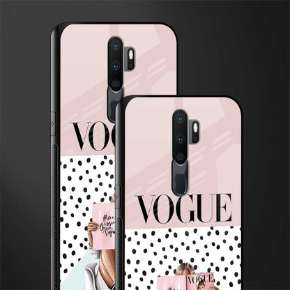 vogue queen glass case for oppo a9 2020 image-2