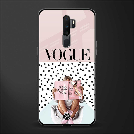 vogue queen glass case for oppo a9 2020 image