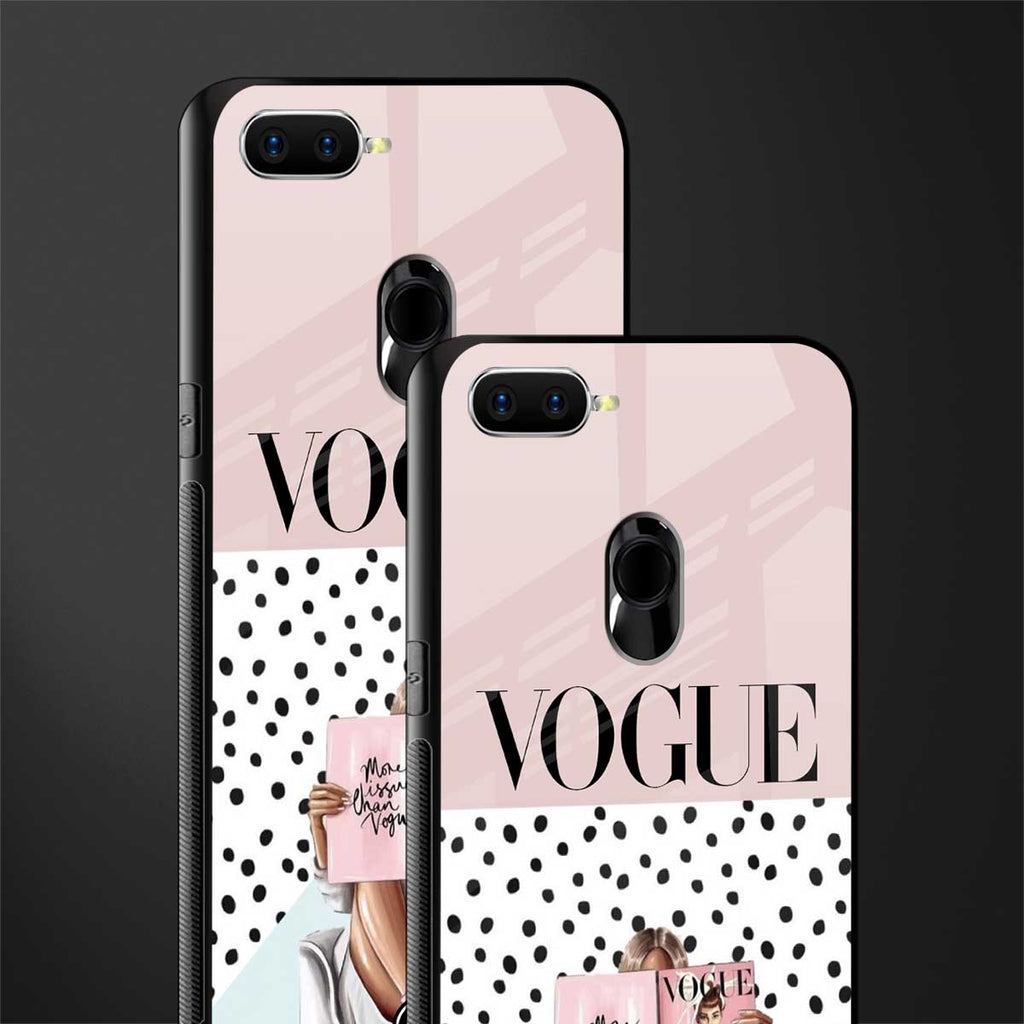 vogue queen glass case for oppo a12 image-2
