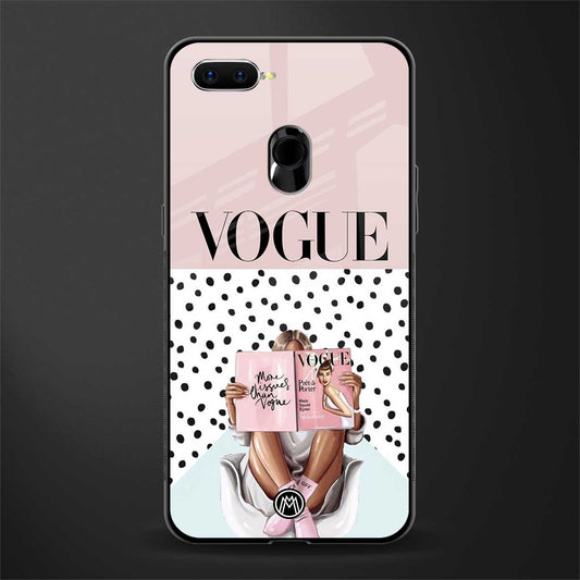 vogue queen glass case for oppo a5s image