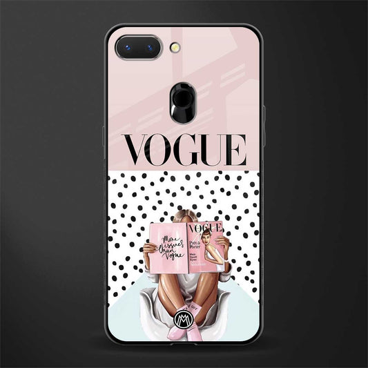 vogue queen glass case for oppo a5 image