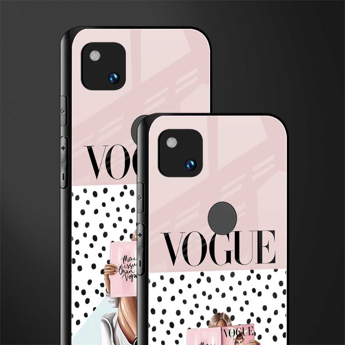 vogue queen back phone cover | glass case for google pixel 4a 4g