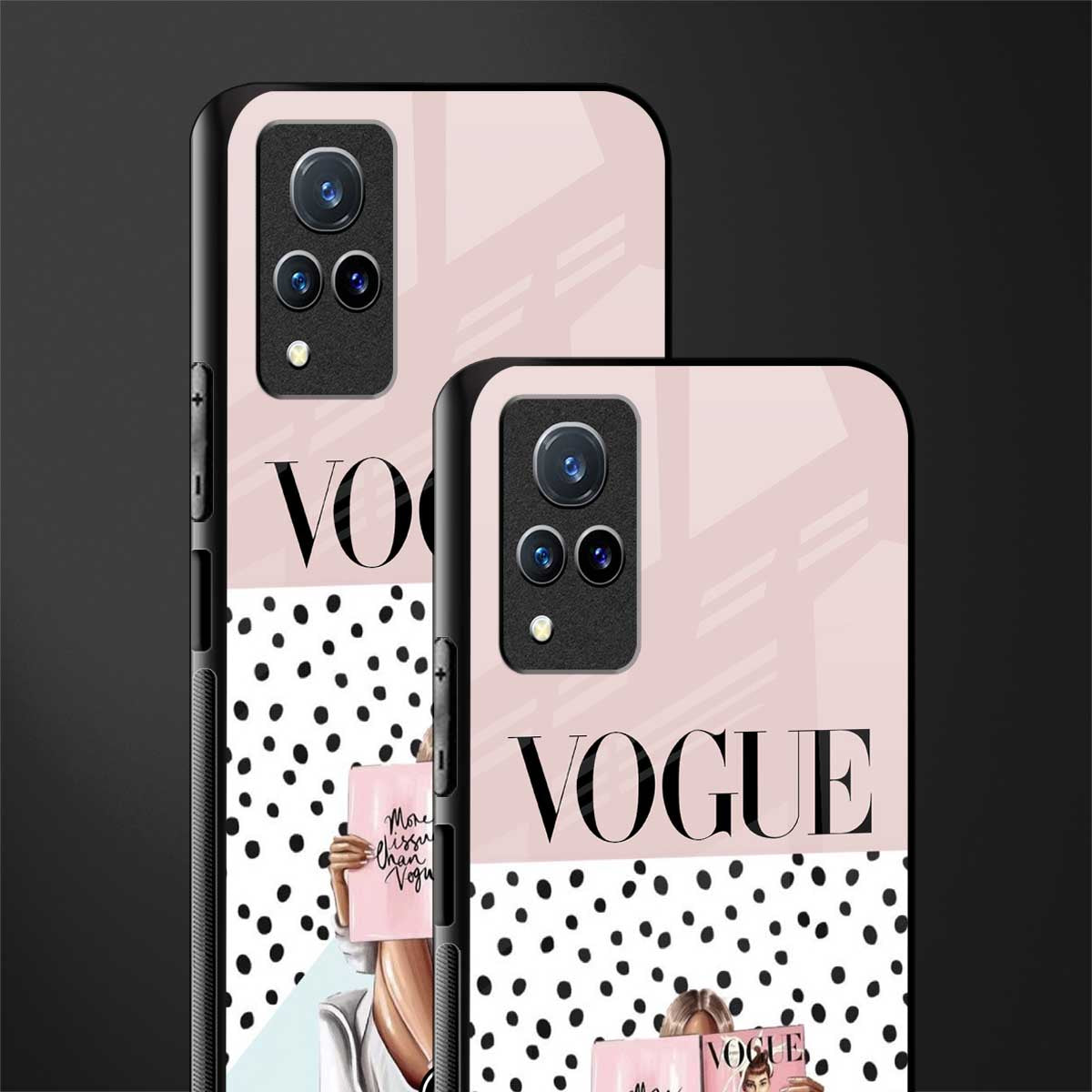 vogue queen glass case for vivo v21 5g image-2