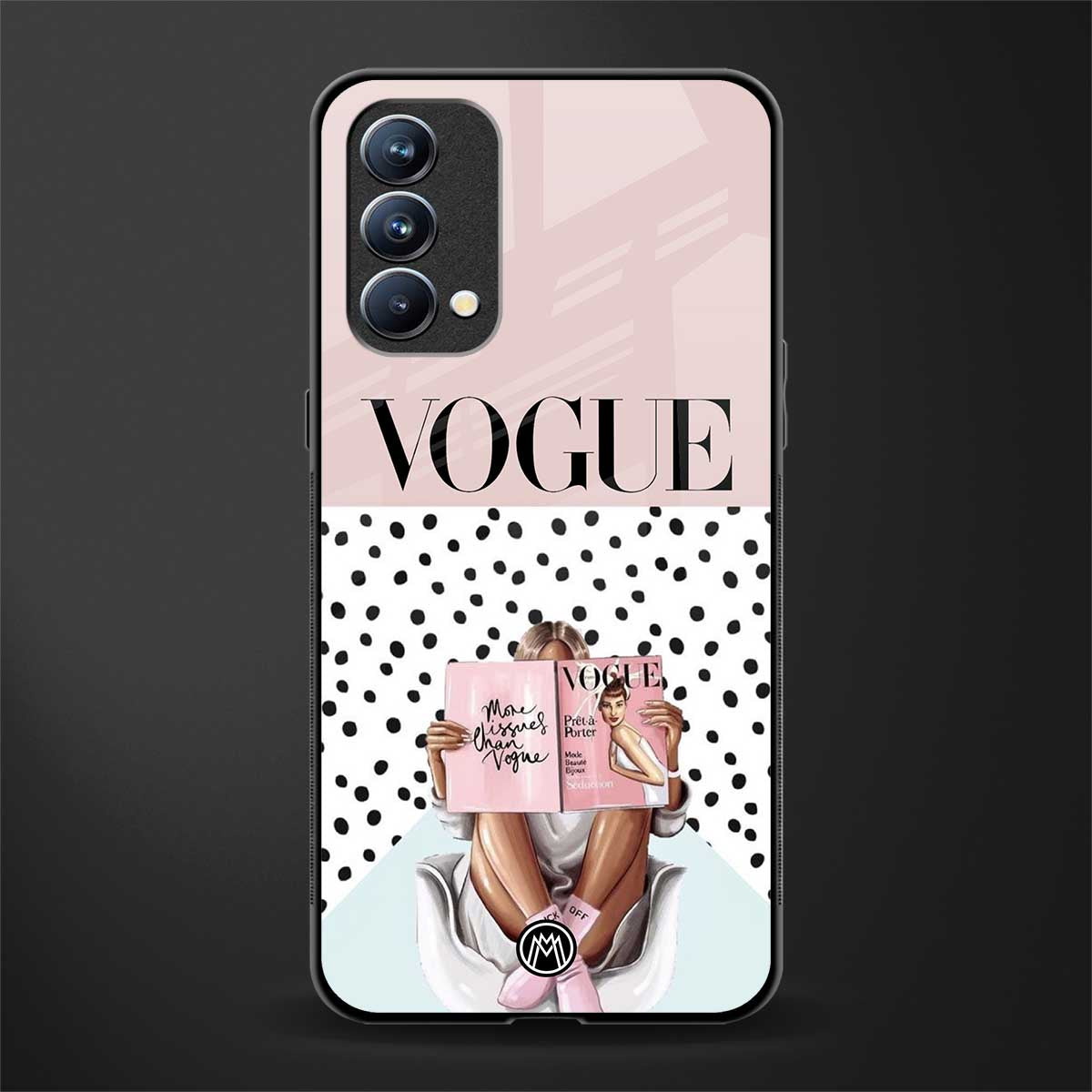 vogue queen glass case for oppo f19 image