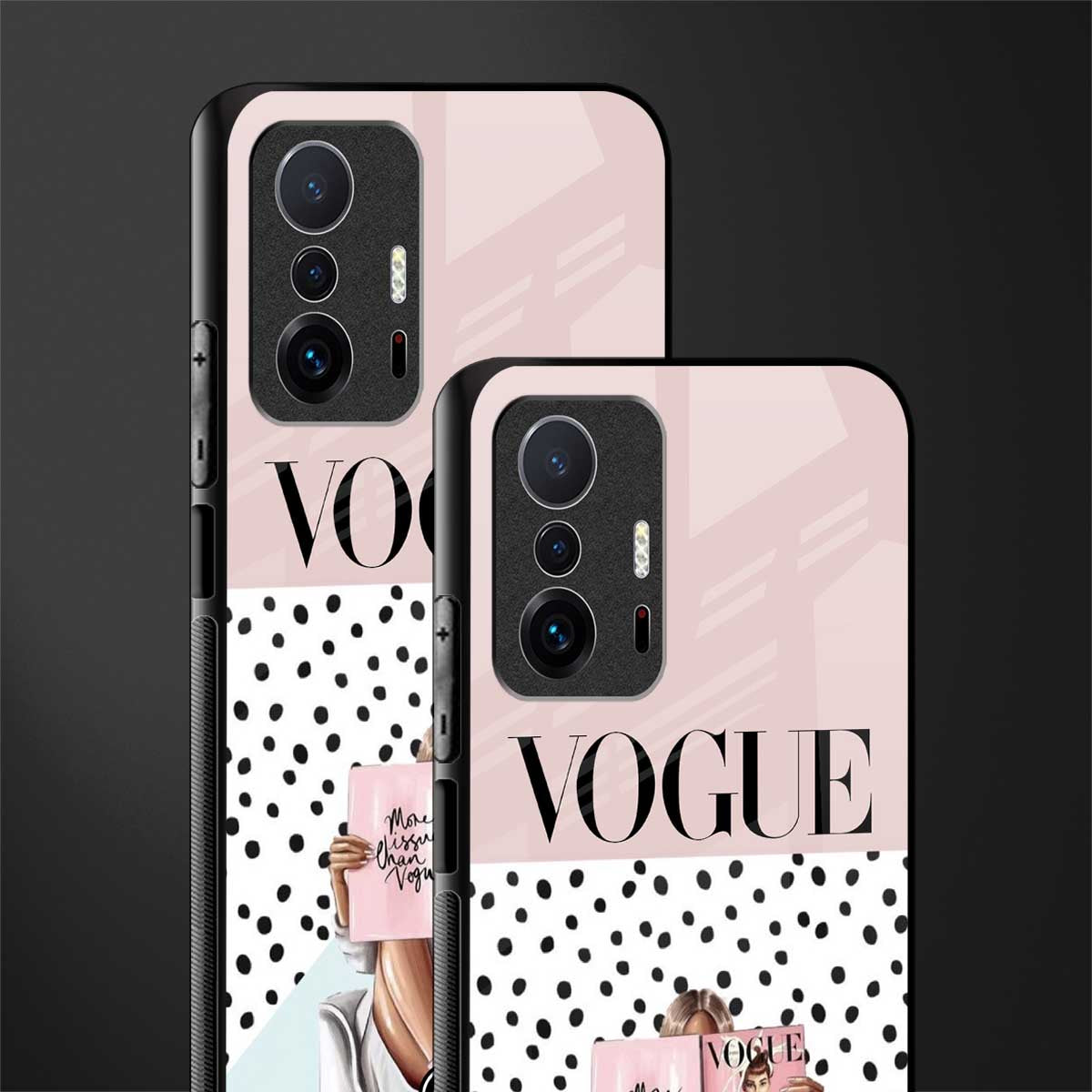 vogue queen glass case for mi 11t pro 5g image-2