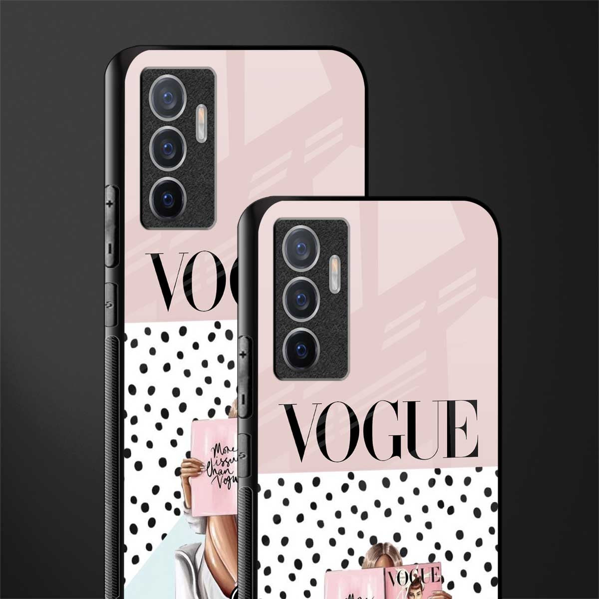 vogue queen glass case for vivo v23e image-2