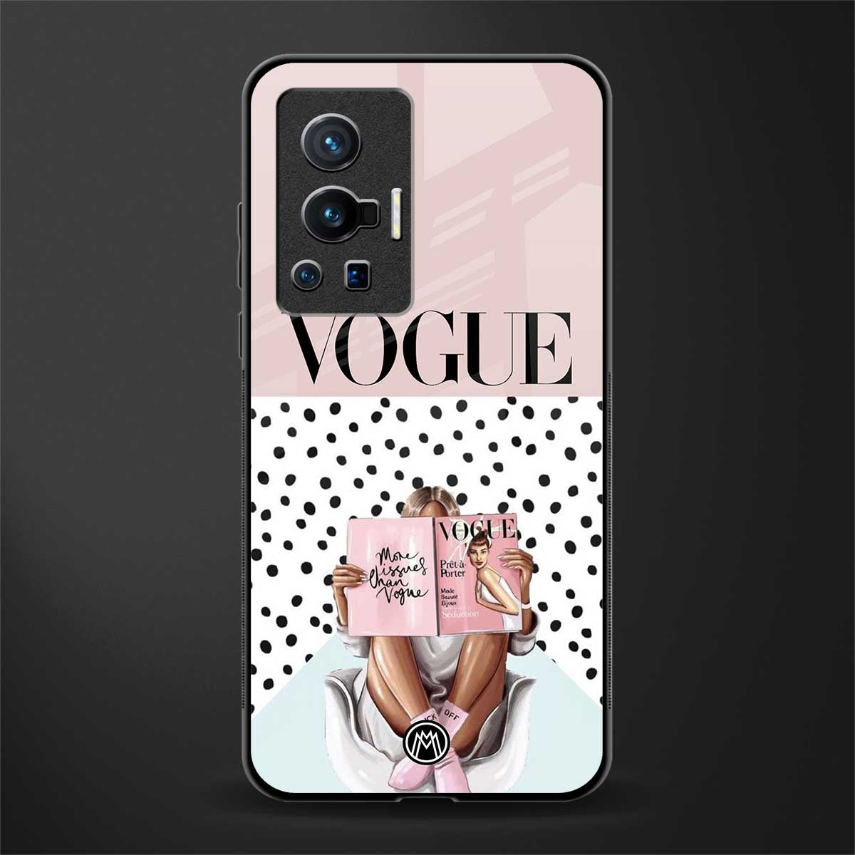 vogue queen glass case for vivo x70 pro image