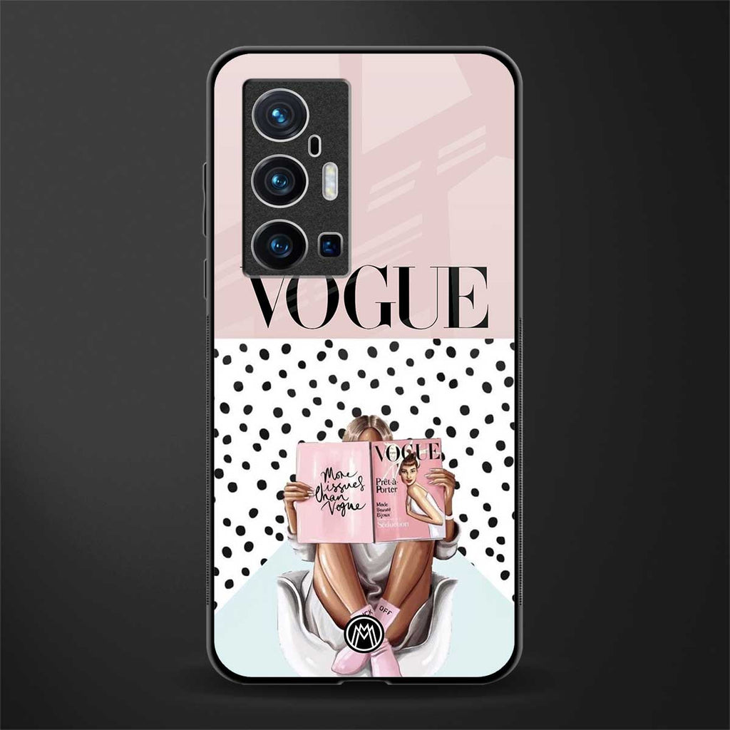 vogue queen glass case for vivo x70 pro plus image
