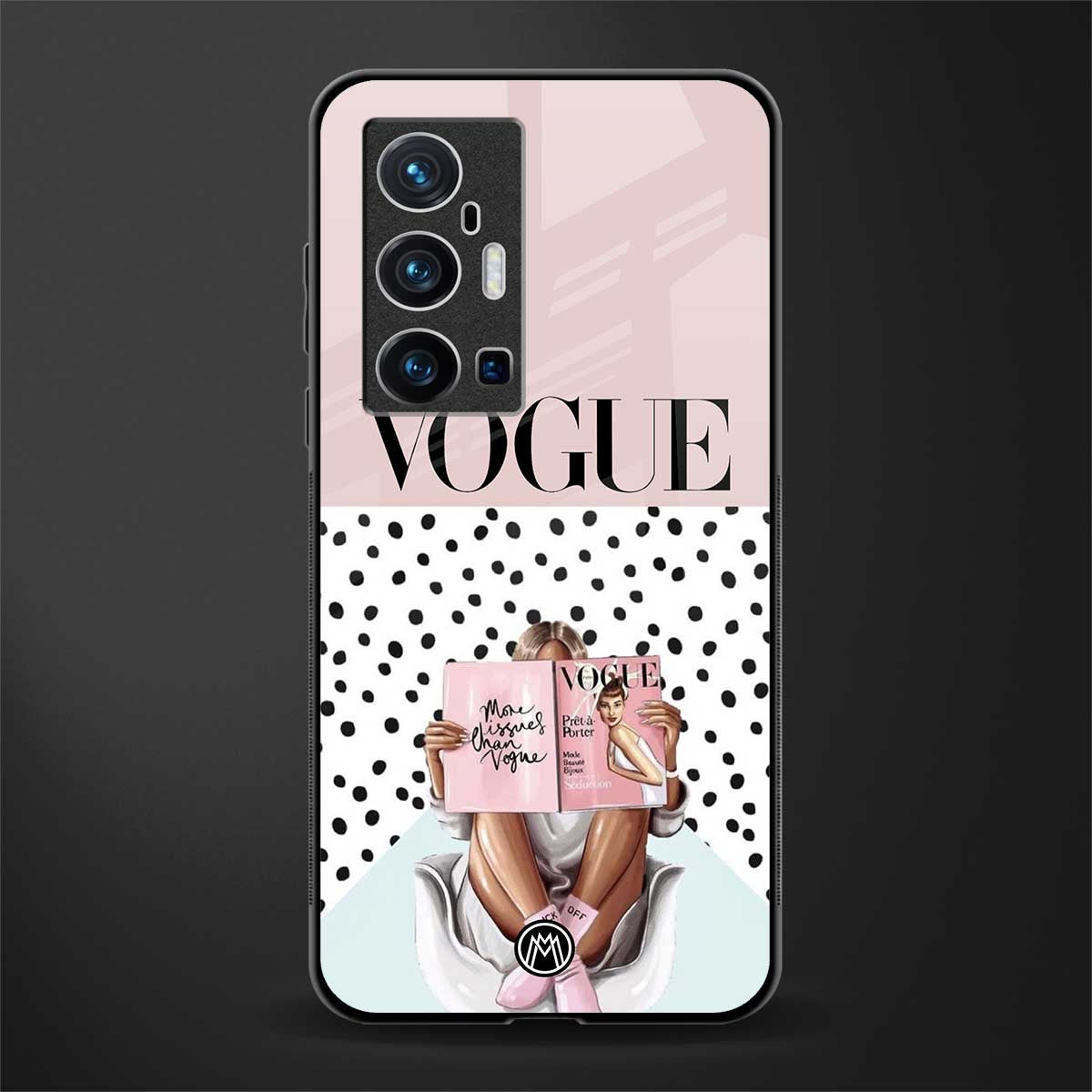 vogue queen glass case for vivo x70 pro plus image