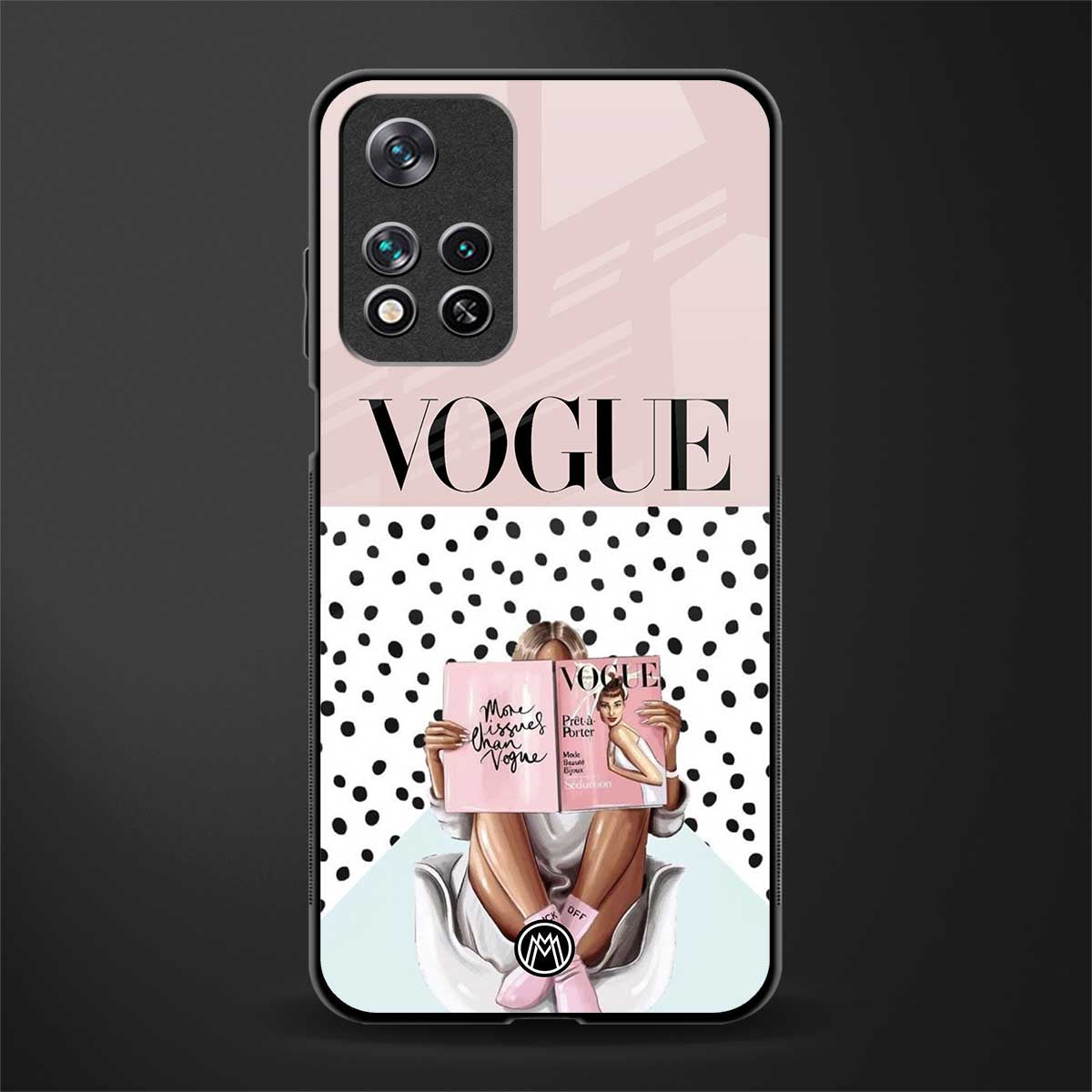 vogue queen glass case for poco m4 pro 5g image