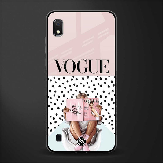 vogue queen glass case for samsung galaxy a10 image