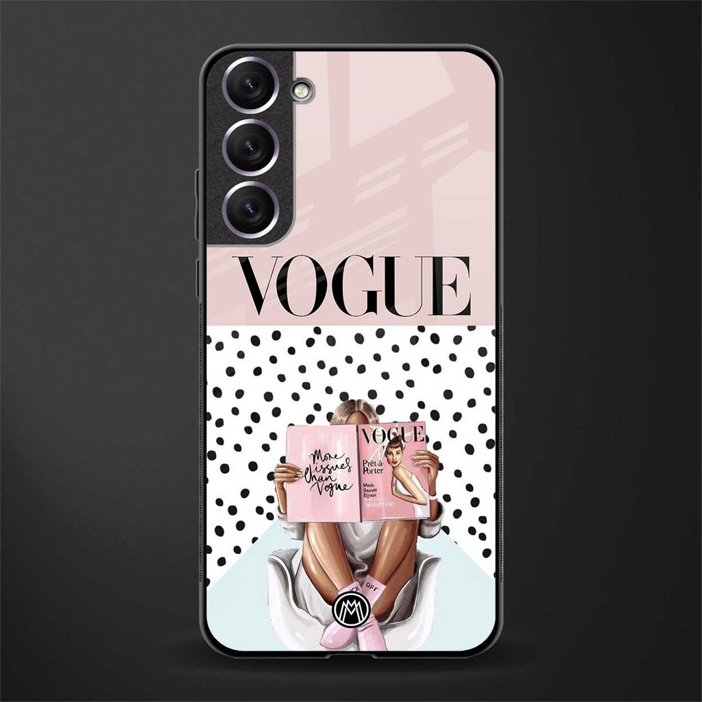vogue queen glass case for samsung galaxy s21 plus image