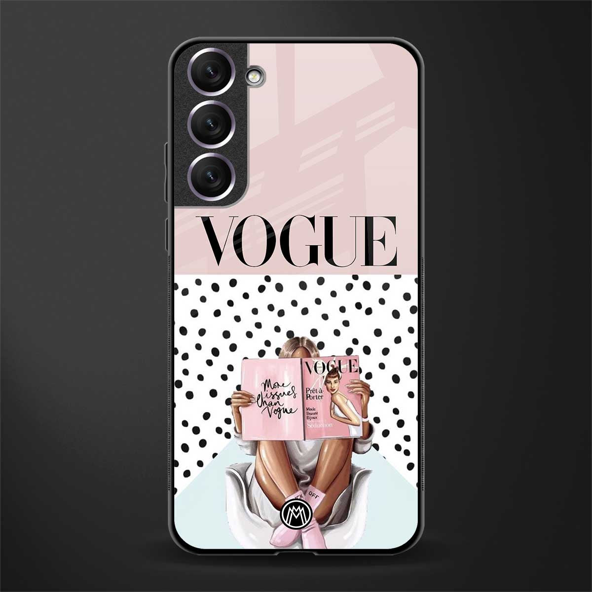 vogue queen glass case for samsung galaxy s21 image