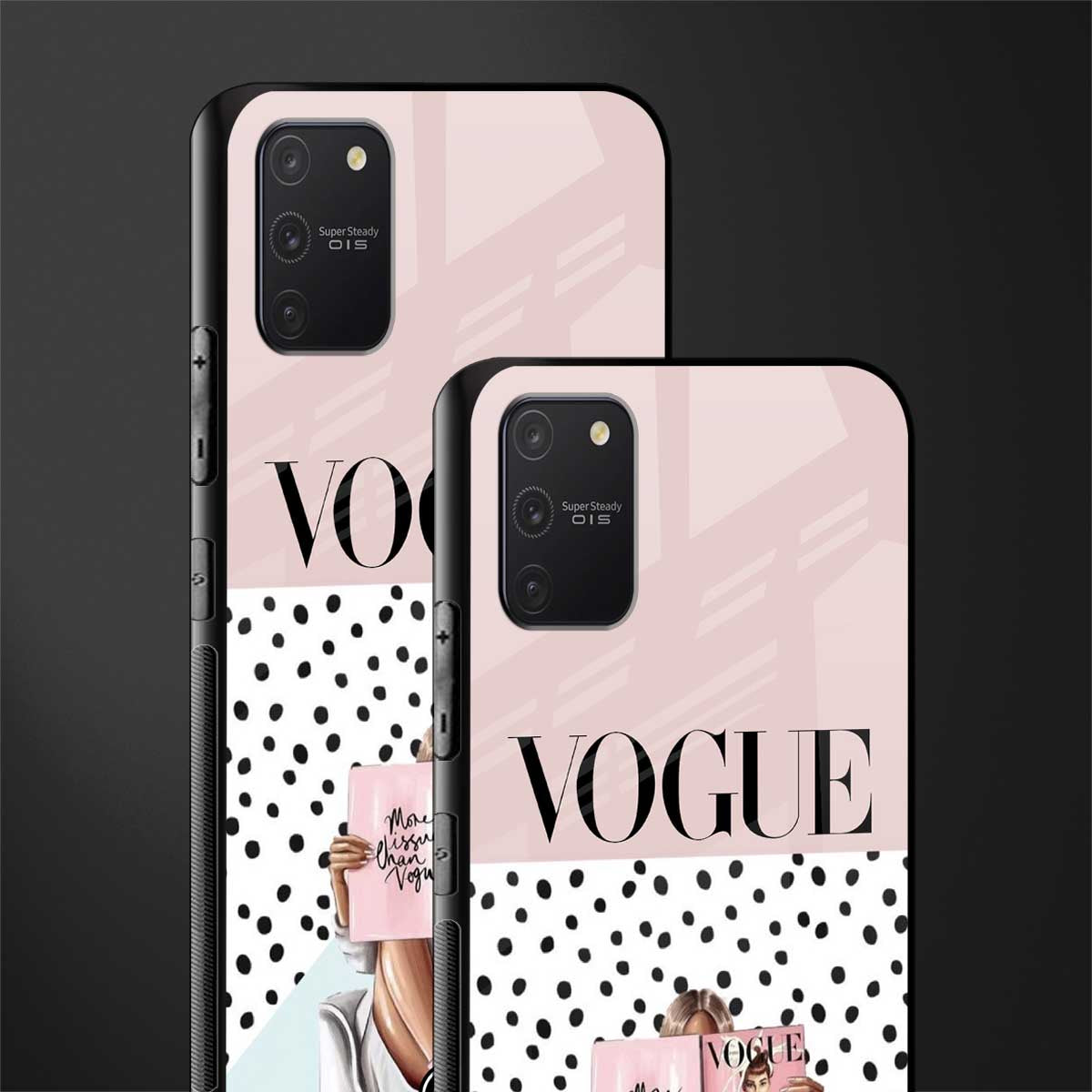 vogue queen glass case for samsung galaxy s10 lite image-2