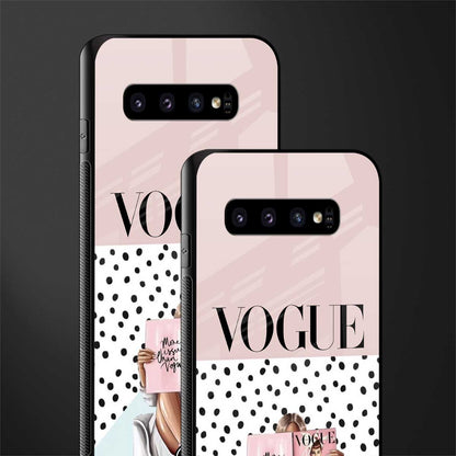 vogue queen glass case for samsung galaxy s10 plus image-2