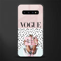 vogue queen glass case for samsung galaxy s10 image