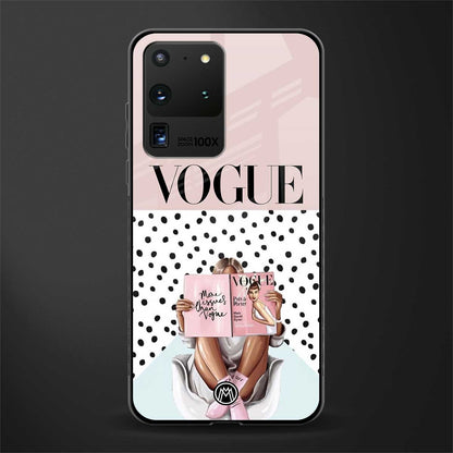 vogue queen glass case for samsung galaxy s20 ultra image