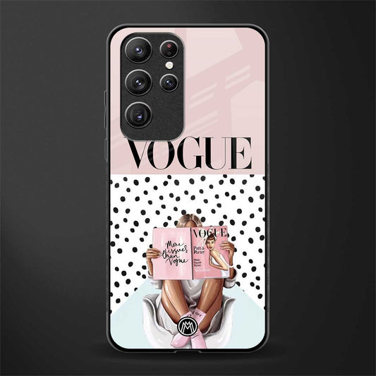 vogue queen glass case for samsung galaxy s22 ultra 5g image