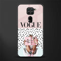 vogue queen glass case for redmi note 9 image