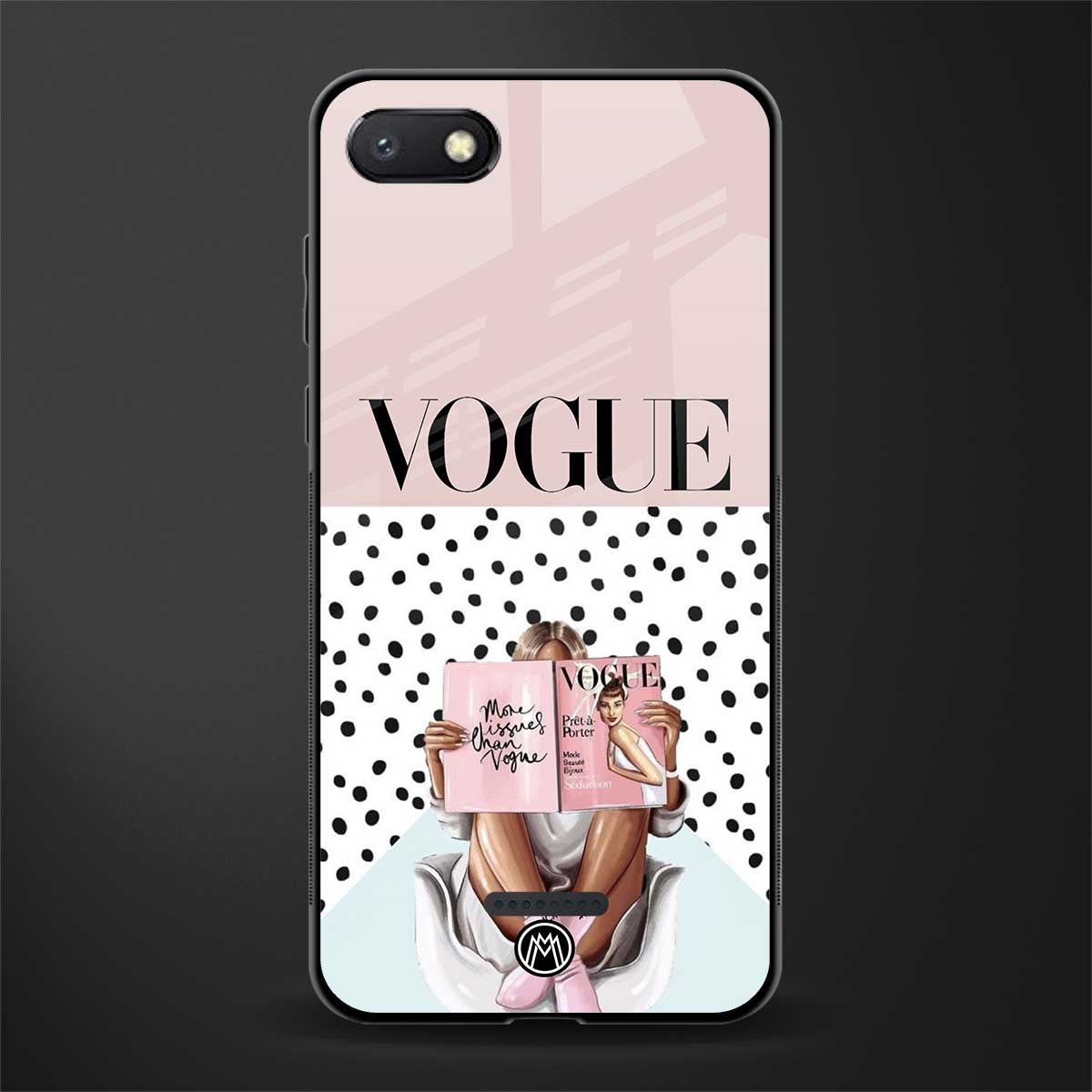 vogue queen glass case for redmi 6a image