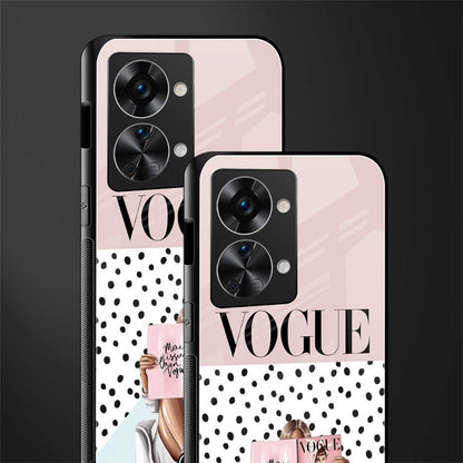 vogue queen glass case for phone case | glass case for oneplus nord 2t 5g