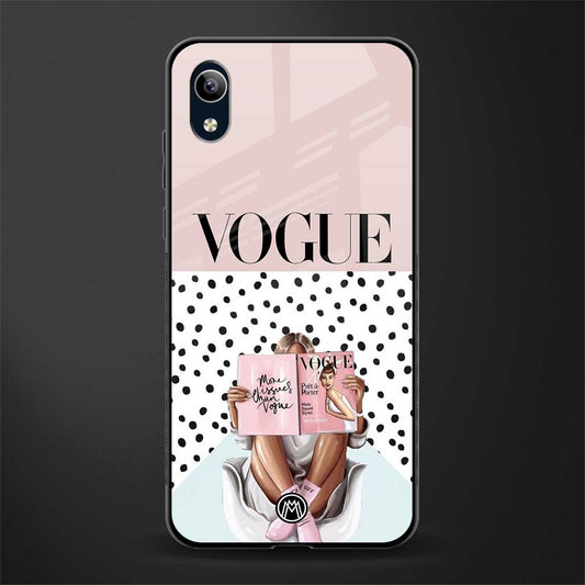 vogue queen glass case for vivo y1s without fingerprint image