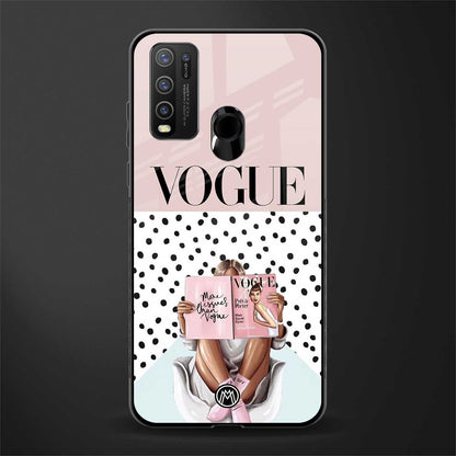 vogue queen glass case for vivo y30 image