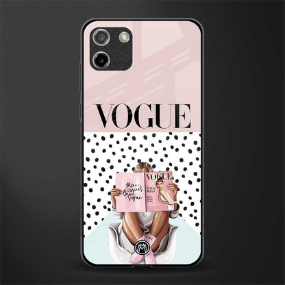 vogue queen glass case for realme c11 image