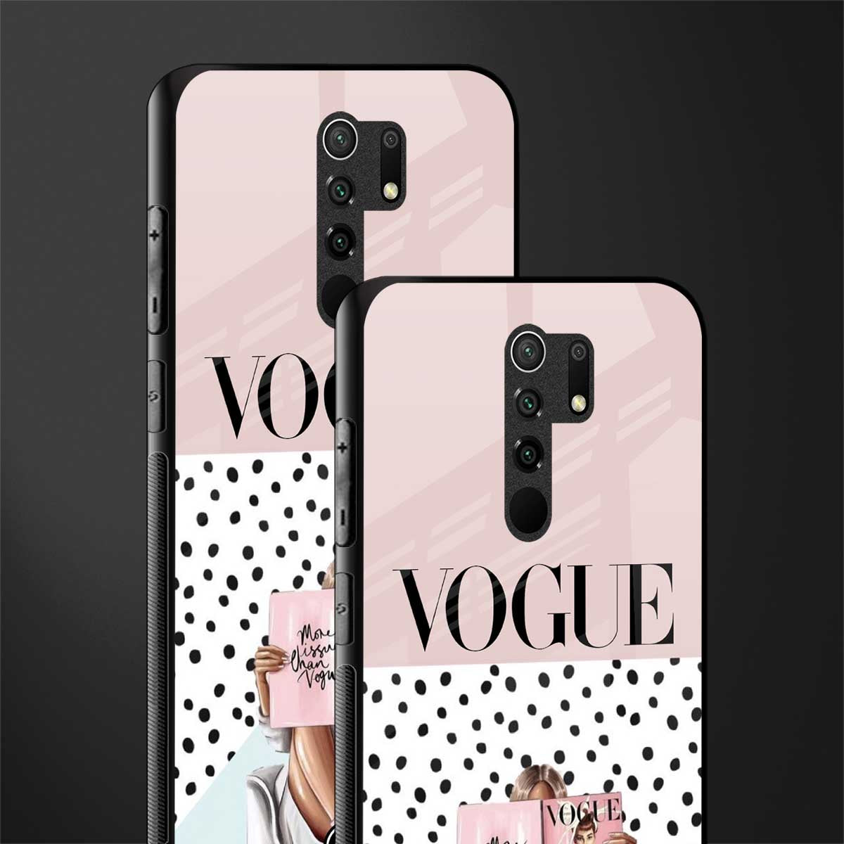vogue queen glass case for poco m2 reloaded image-2