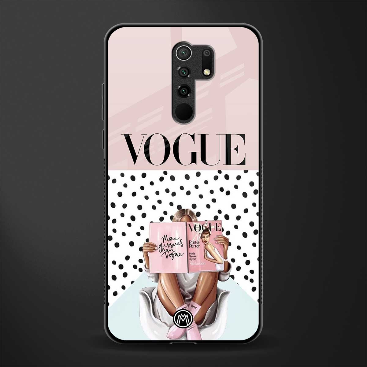 vogue queen glass case for redmi 9 prime image