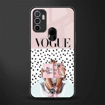 vogue queen glass case for oppo a53 image