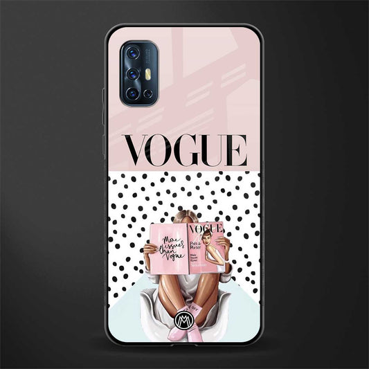 vogue queen glass case for vivo v17 image