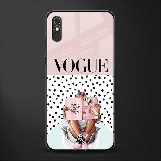 vogue queen glass case for redmi 9a image