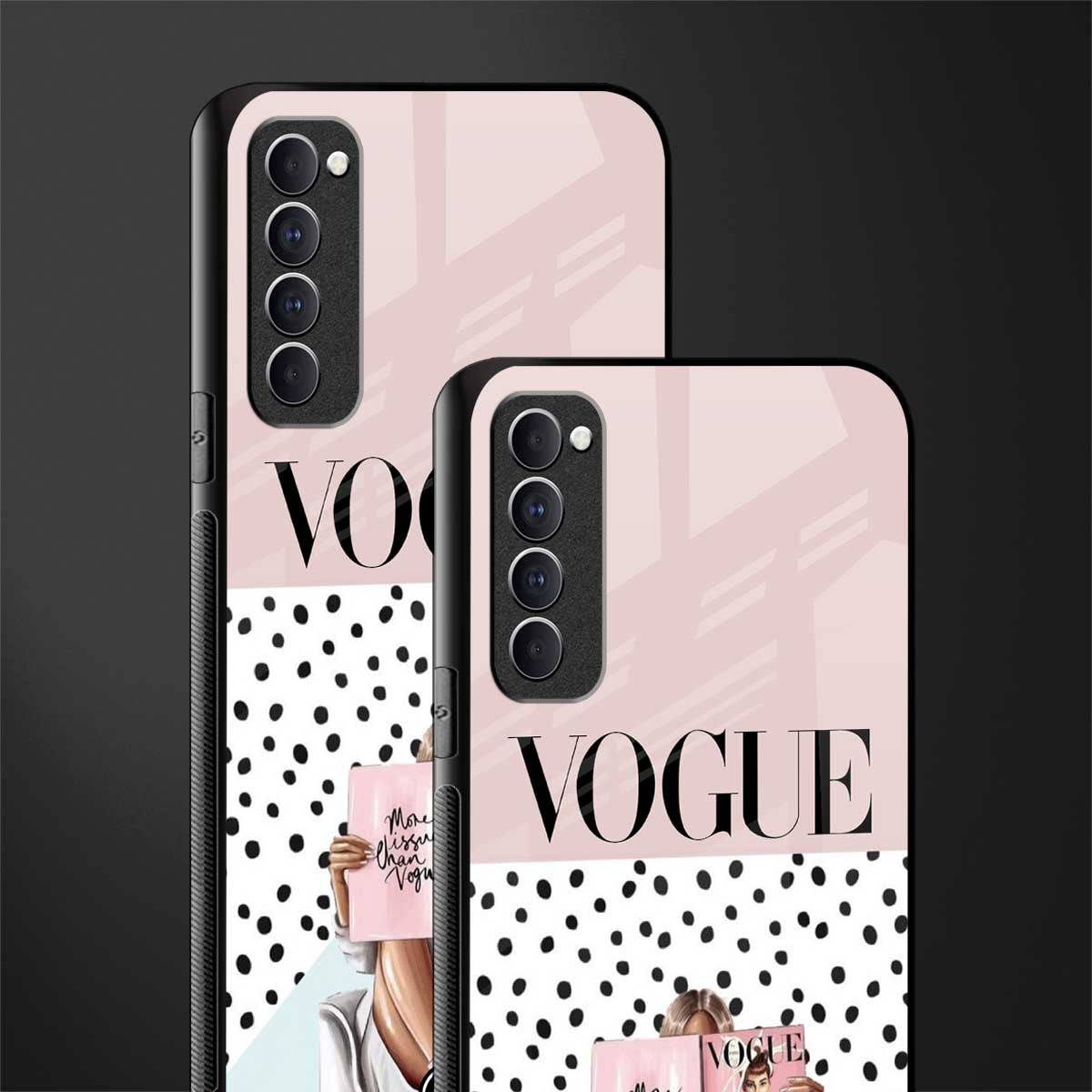 vogue queen glass case for oppo reno 4 pro image-2