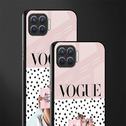 vogue queen glass case for oppo f17 pro image-2