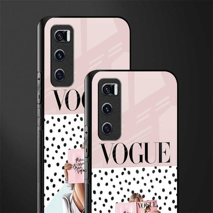 vogue queen glass case for vivo v20 se image-2