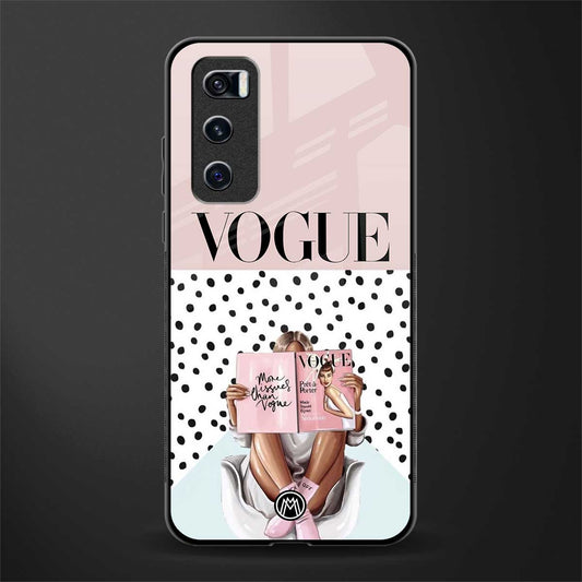 vogue queen glass case for vivo v20 se image