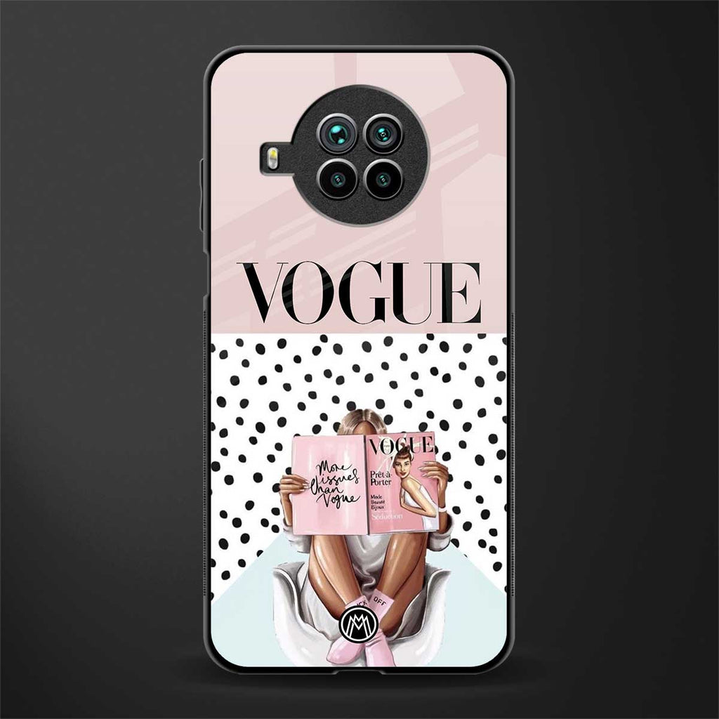 vogue queen glass case for mi 10i image