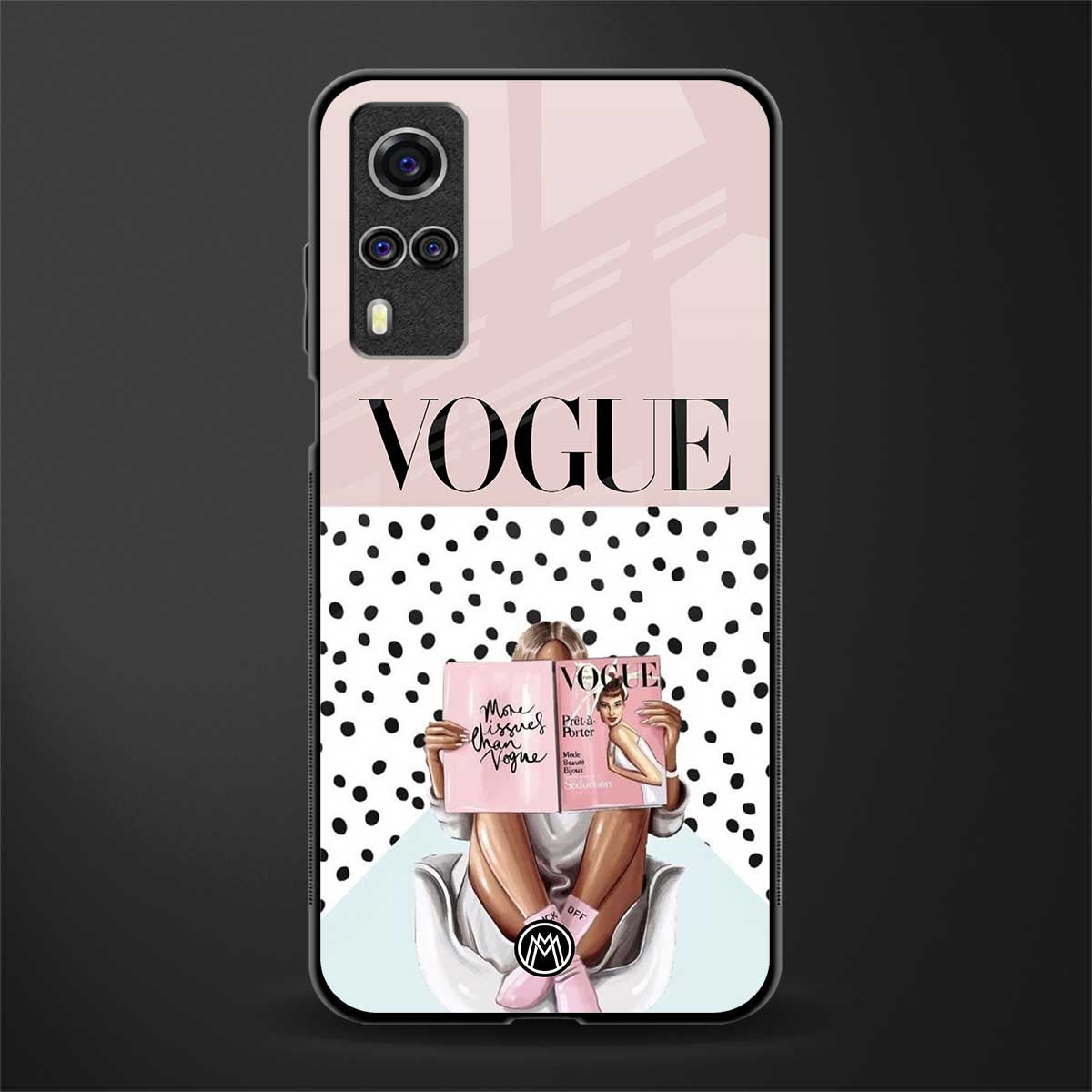 vogue queen glass case for vivo y53s image